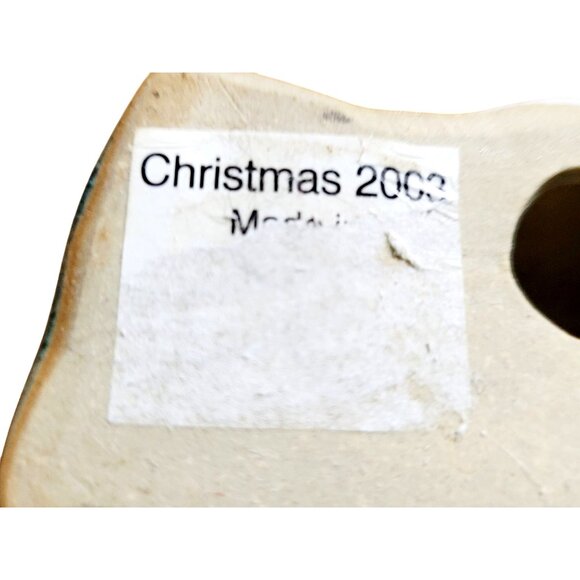 Vintage Porcelain Reclining Angel Figurine Hand Painted Christmas 2003 - Picture 7 of 10